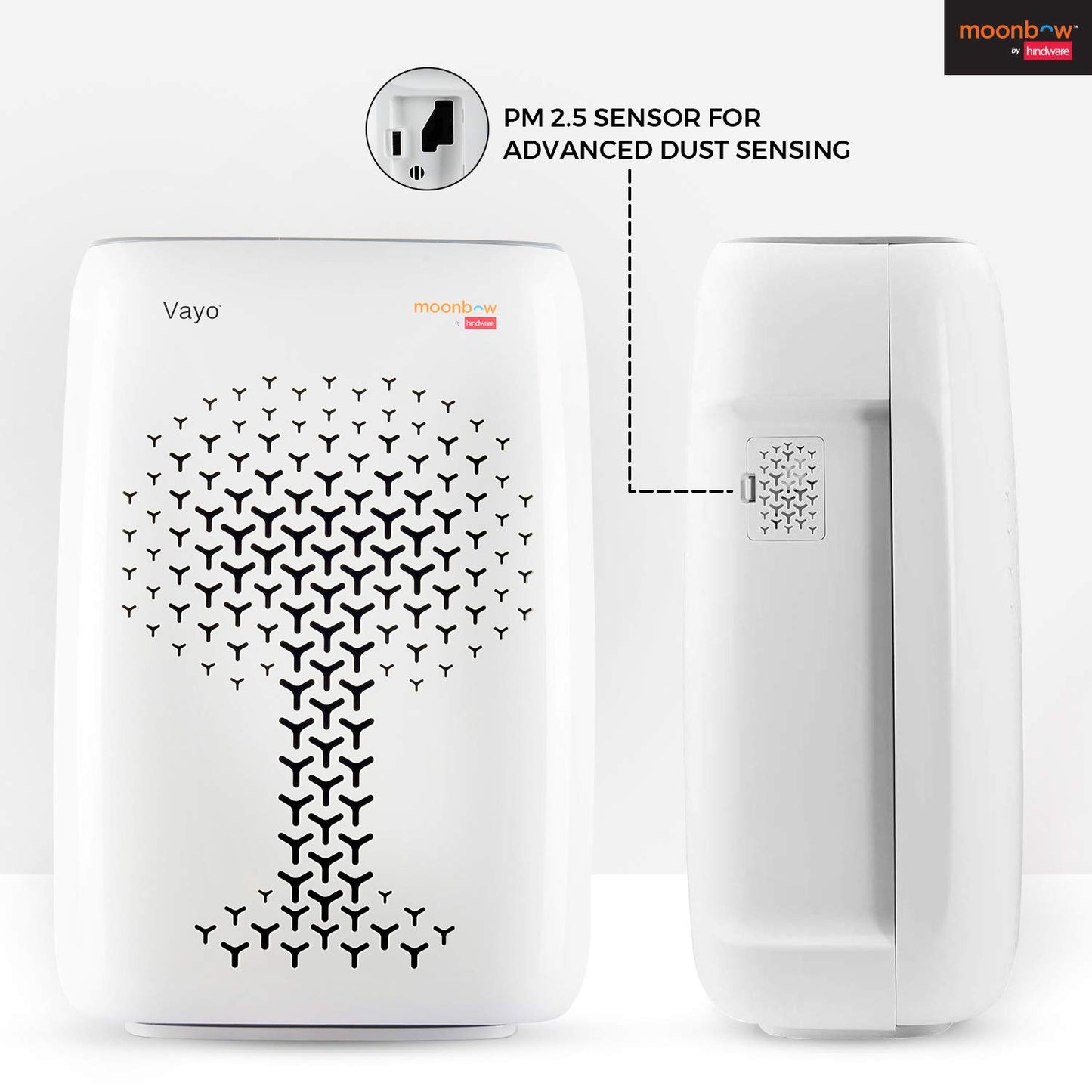 Moonbow by Hindware Vayo HS-KJ400 70-Watt Air Purifier (White)