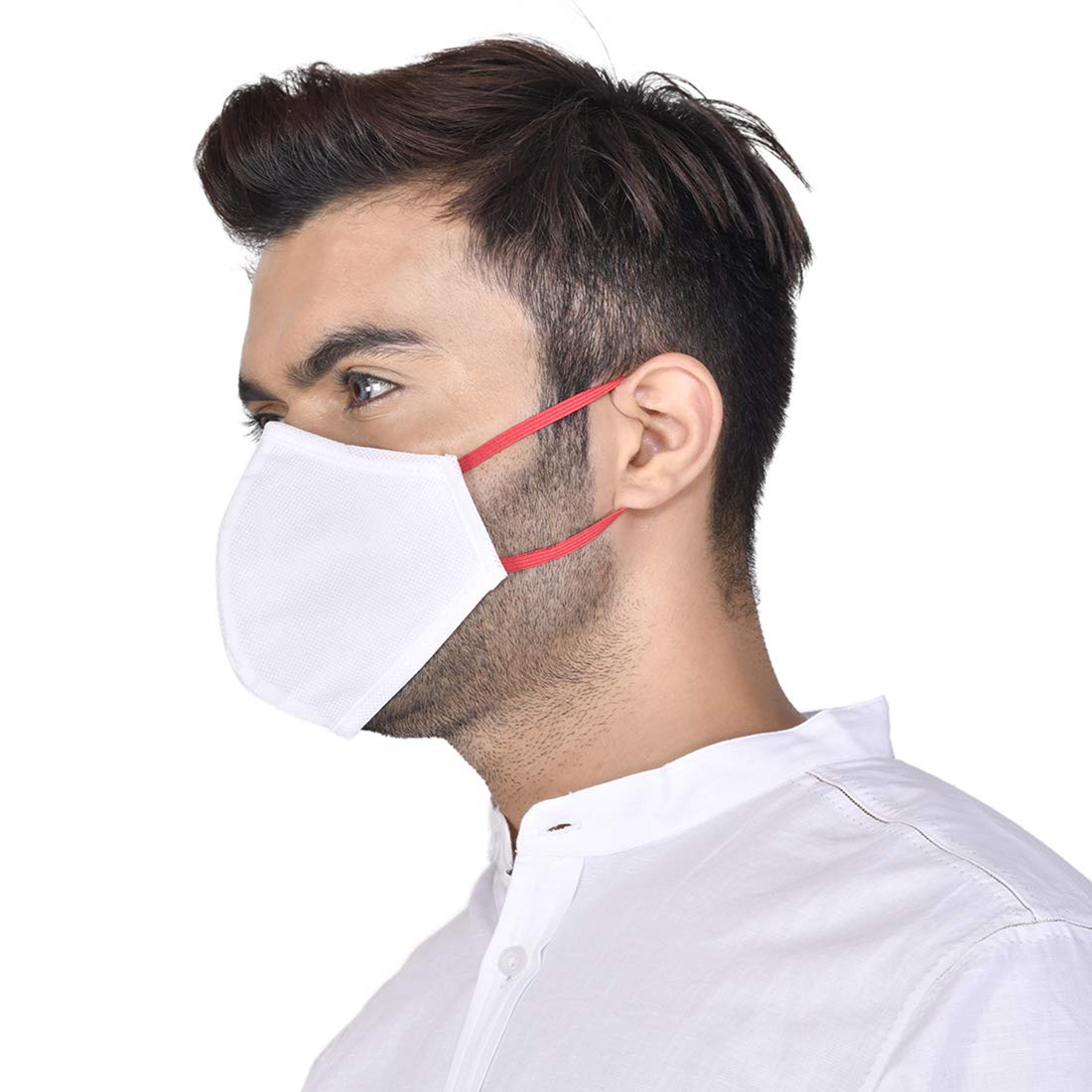Smog Guard N95 Mask Without Valve (Free Size, White)