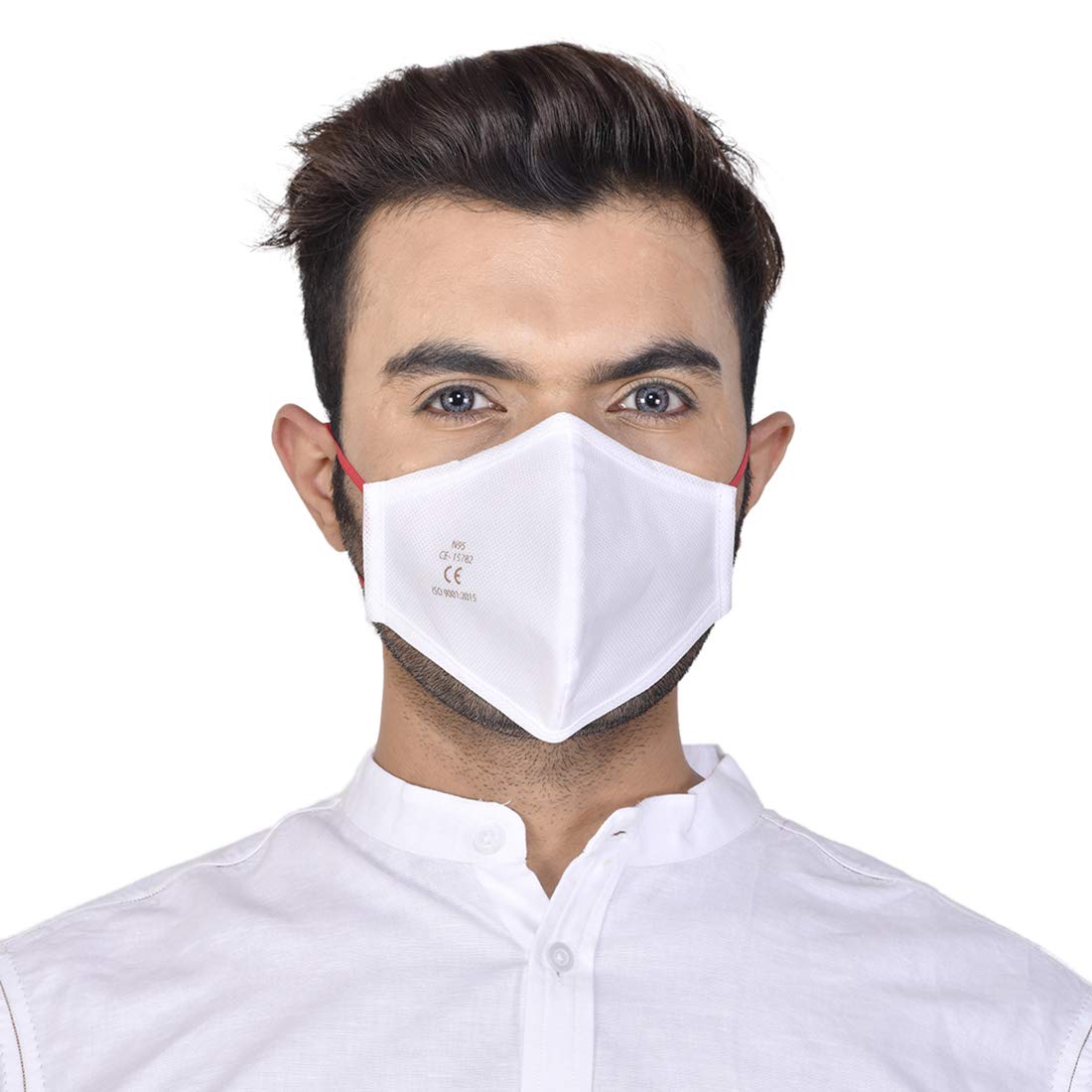 Smog Guard N95 Mask Without Valve (Free Size, White)